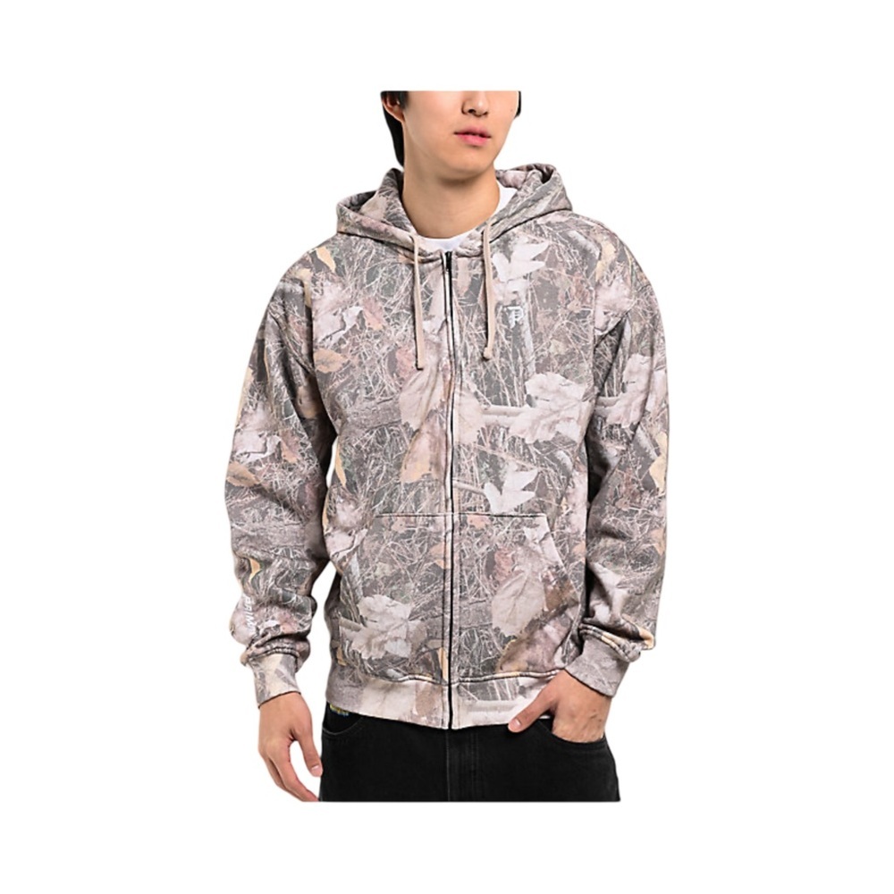 Primitive Dirty P Camo Full Zip Hoodie Sweatshirt NWT Size XL